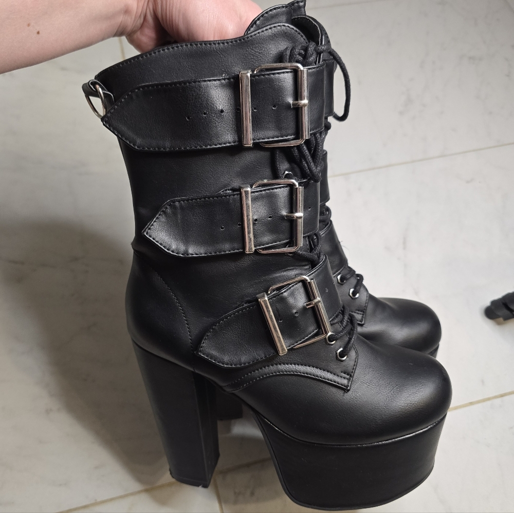 Demonia Torment 703 Goth Platform Boots